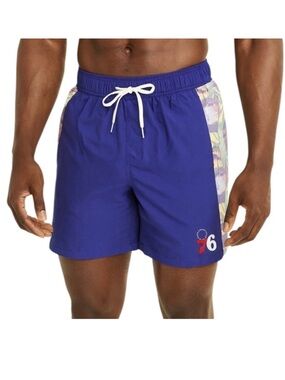 NBA G-III Sports by Carl Banks “Philadelphia 76ers” Swim Trunks (NWT) (Size: L)